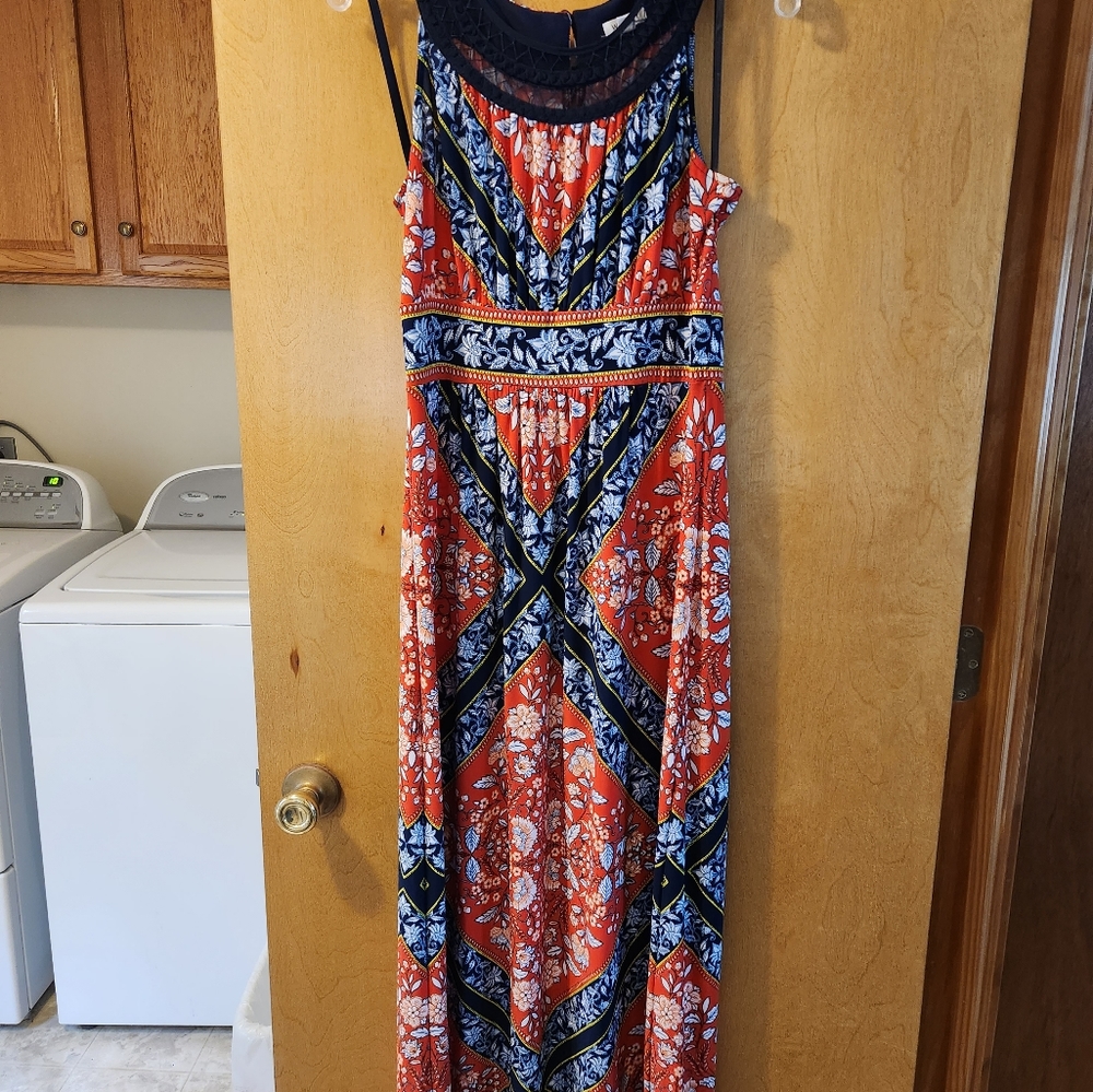 Full length handkerchief dress